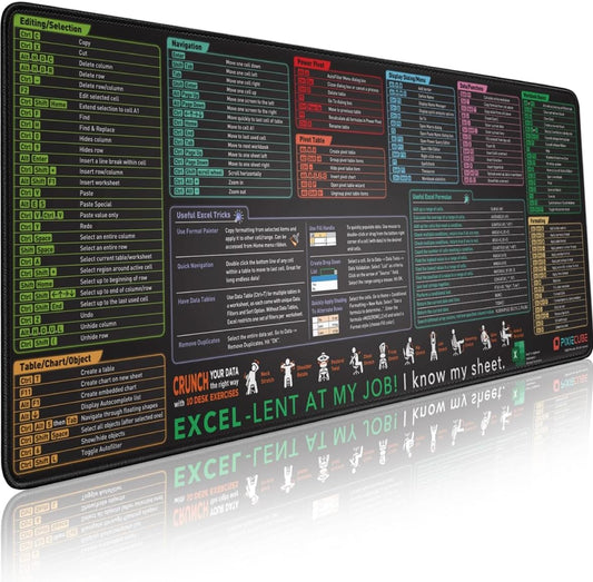 Excel Shortcut Keys Mouse Pad